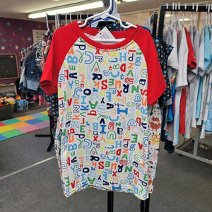 Alphabet short sleeve graphic tee shirt, abcs, boys shirt, girls shirt, …